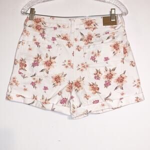 American Eagle Floral Denim Mom Shorts sz 6